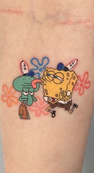Top 62 spongebob and patrick tattoos  thtantai2
