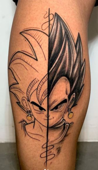 Goku Super Saiyan God Blue Tattoo Design by Hamdoggz on DeviantArt