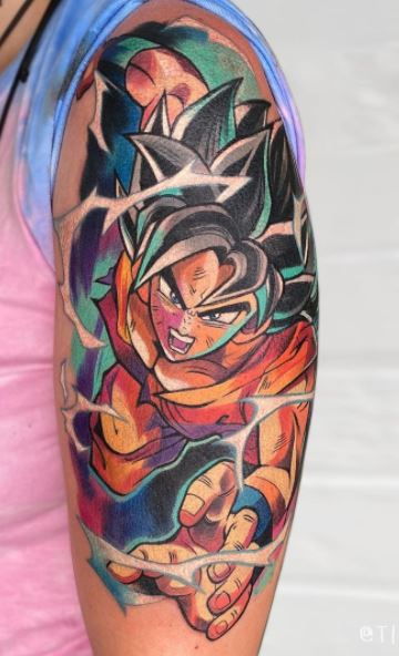 Gohan and Goku Tattoo by Rzychu  Tattoo Insider
