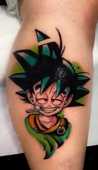 ANIME TATTOOS119K on Instagram  GOKU  GOHAN  by  stevegoldentriangle  Follow animemasterink for more  T  Z tattoo  Dragon ball tattoo Dbz tattoo