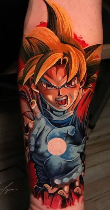 SSJ3 Goku tattoo by hippykillermothrfckr on DeviantArt