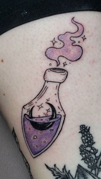 18 Sinister Poison Bottle Tattoos  Tattoodo