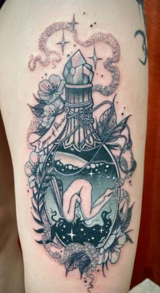 75 Enchanting Potion Bottle Tattoos, Designs, & Ideas - Tattoo Me Now