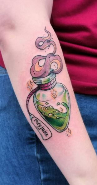 75 Enchanting Potion Bottle Tattoos, Designs, & Ideas - Tattoo Me Now