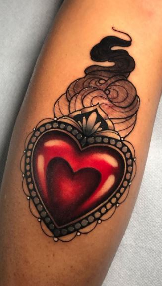 Red Heart tattoo | Ljubljana
