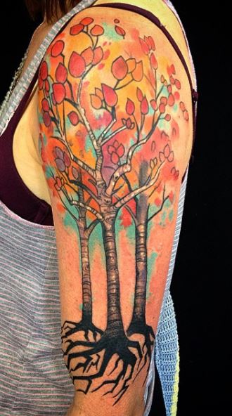 Decorated Dylan's arm with an elk shed and an aspen tree yesterday! Tattooed  by Rick Chirdon with: @peakneedles @neumatattoomachines… | Instagram