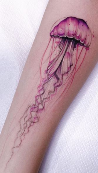 Tattoo Ideas — Watercolor Jellyfish Tattoo ...