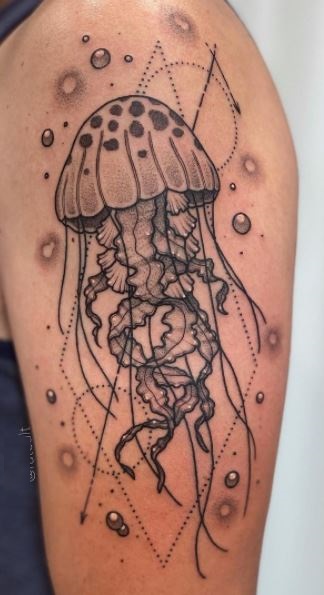 Jellyfish on Girl's Hip