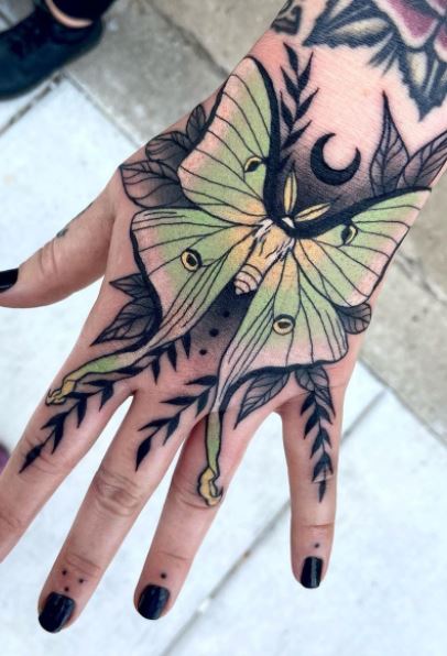 86 Remarkable Luna Moth Tattoos That Are On The Buzz Right Now