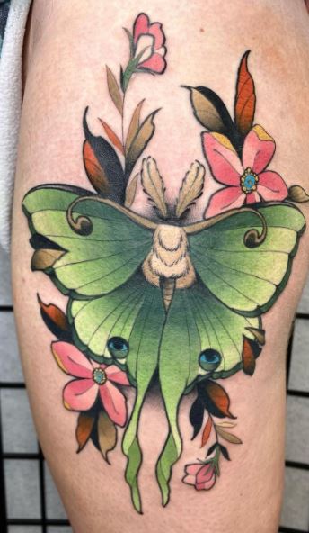 Insect Tattoos Luna Moth  The Cutest Insect Tattoos Youve Ever Seen   POPSUGAR Beauty