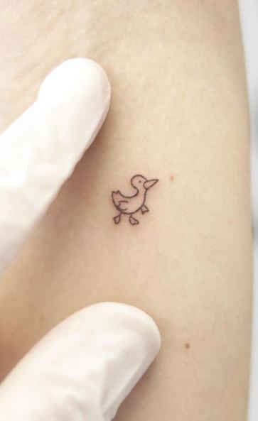 100 Adorable Duck Tattoos You Will Want To Try - Tattoo Me Now