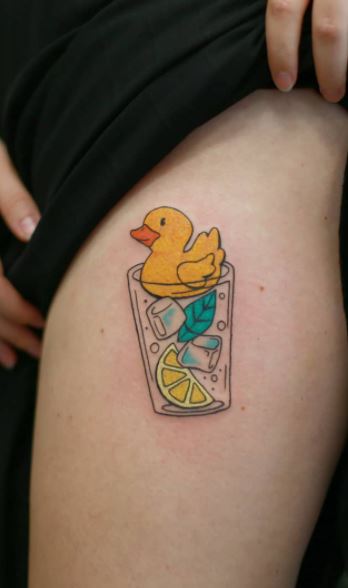 Rubber Ducky Tattoo  Tattoos Duck tattoos Fairy tattoo