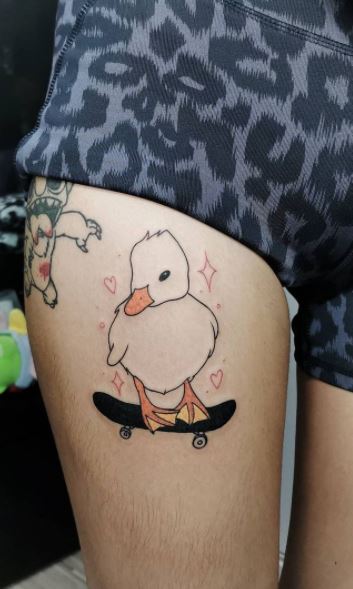 70 Duck Tattoos For Men  Masculine Waterfowl Ink Designs