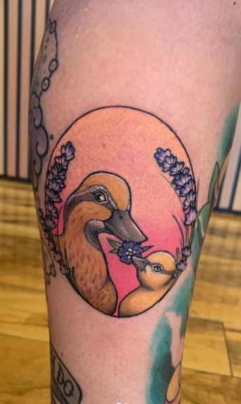Cute mallard duck tattoo  LONE STAR TATTOODallasTexas  Facebook