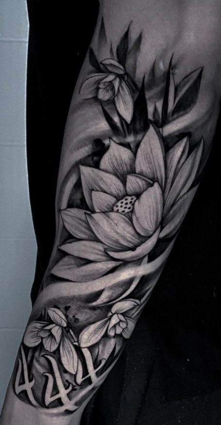 59 Black And Grey Lily Tattoos Collection