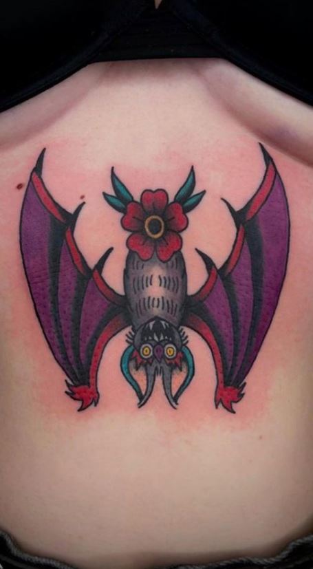 Bat Tattoo by Brent artforblood  Hocus Pocus Tattoo  Facebook