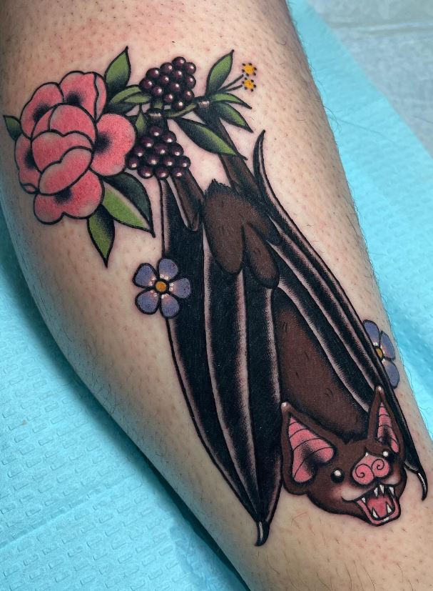 Cute Bat Tattoo  InkStyleMag