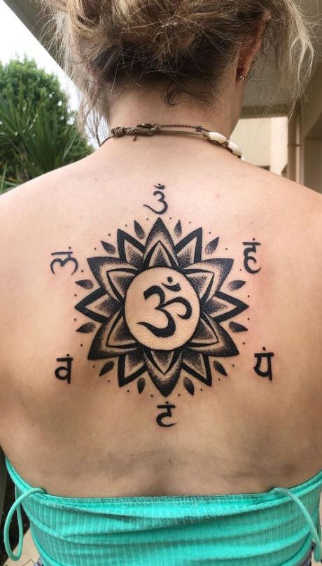 crown chakra symbol tattoo