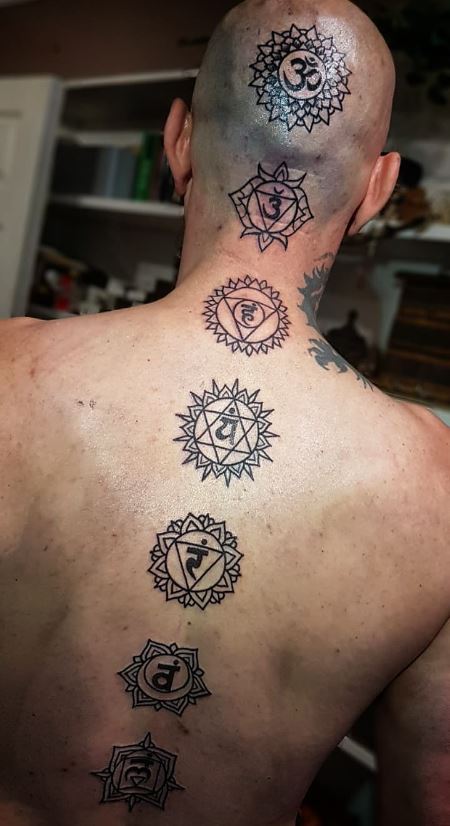 Byron Temple Tattoo on Instagram Tiny fine line chakras for alignment and  balance   beaubealart    Chakra tattoo Heart chakra tattoo Sacral chakra  tattoo