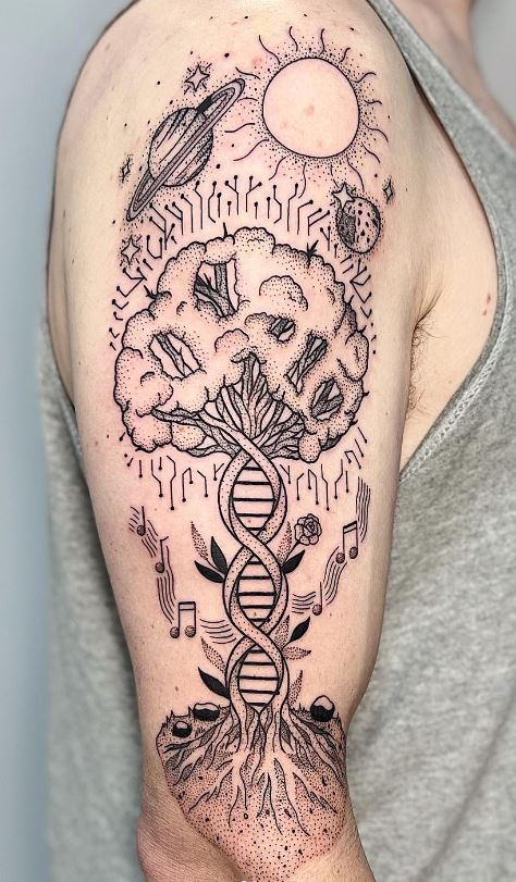 Tree of DNA Tattoo