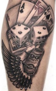 Rolling in Style: The Top 100 Dice Tattoos & Meanings - Tattoo Me Now