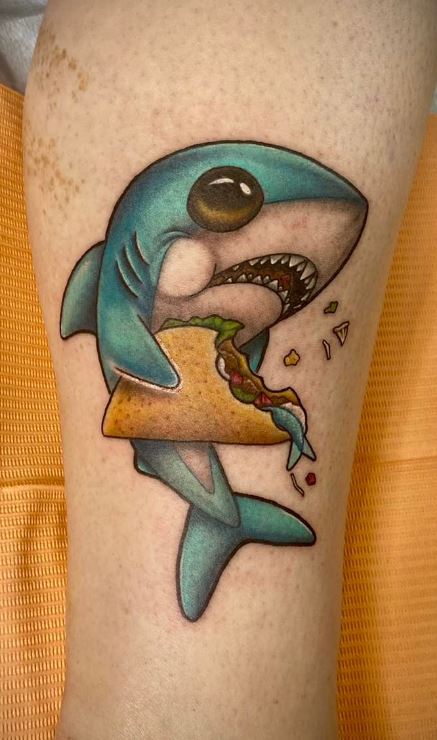 Tribal art shark tattoo Royalty Free Vector Image