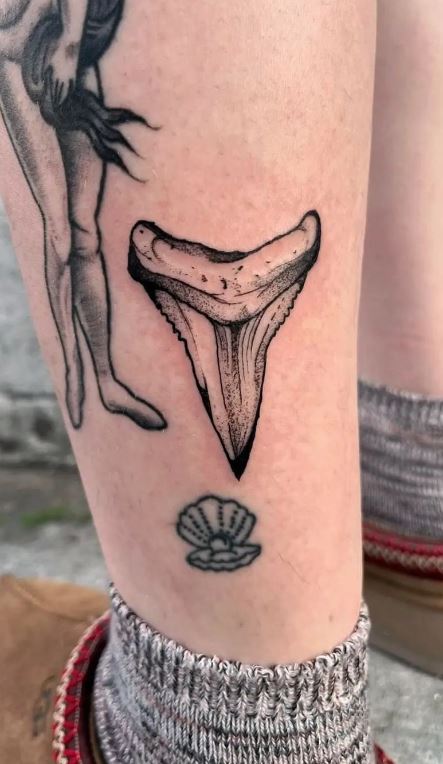 fine line shark tooth tattooTikTok Search