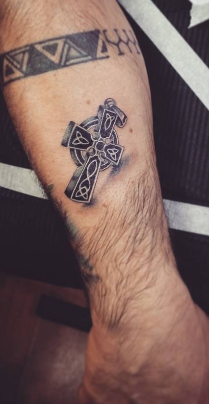 Scottish Kings Cross Celtic Tattoo Design  LuckyFish Art