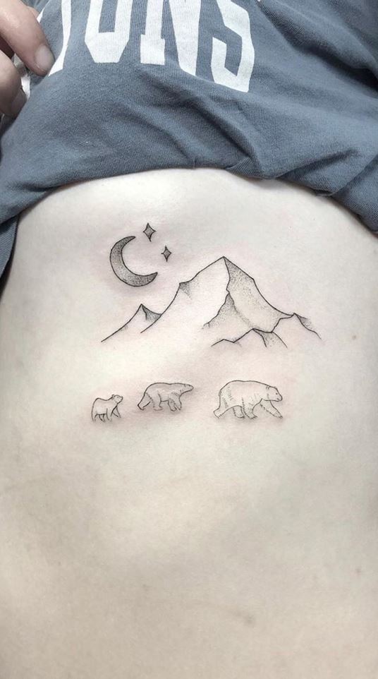 Polar Bear Temporary Tattoo set of 3 - Etsy