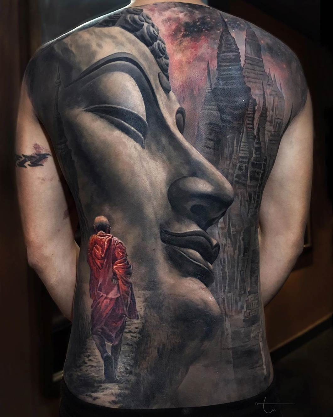 Details more than 68 buddha tattoo on back neck  thtantai2