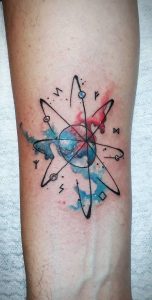 85 Atom Tattoos to Showcase Your Love for Science - Tattoo Me Now