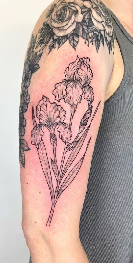 Iris Flower Tattoos Meanings  Designs to Accessorize  TattoosWin