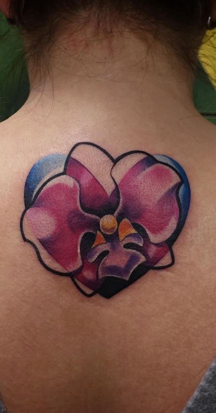 Pink Orchid Tattoos
