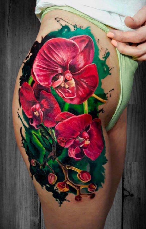 Red Orchid Tattoo