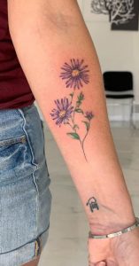 50 Meaningful Aster Tattoos, Designs & Ideas - Tattoo Me Now