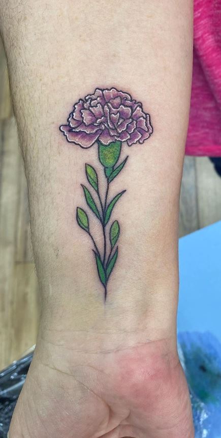 Carnation Tattoo Design, Birth Flowers Tattoo, Carnation Flower Tattoo PNG,  Tattoo Flash Digital Download, Tattoo Stencils - Etsy Israel