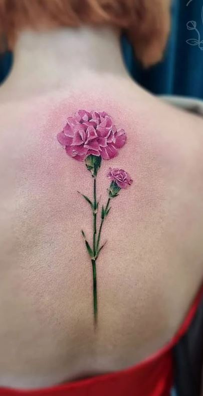 Carnation and Violet Tattoo Wrap | TikTok