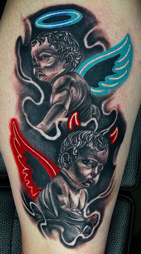 Mini cherub for Matty  cupid angel tattoo fyp ComeDanceWi   19M Views  TikTok