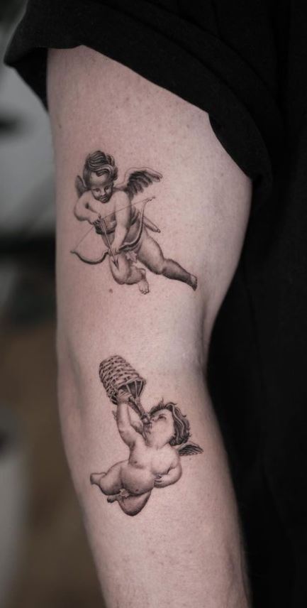 65 Adorable Cherub Tattoos  Designs With Meanings