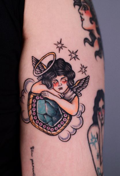 Cherub Tattoos Embrace the Divine Beauty of Angelic Ink