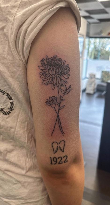 November Birth Flower Tattoos Chrysanthemums  Tattoo Glee