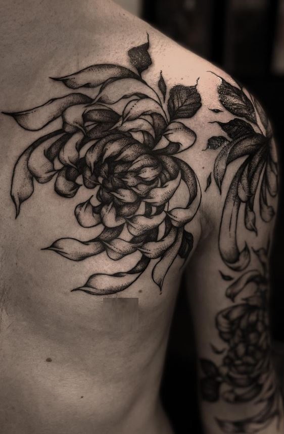 26 Most Beautiful Chrysanthemum Tattoos  Moms Got the Stuff