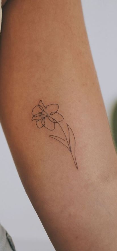 590 Daffodil Tattoo Images Stock Photos  Vectors  Shutterstock