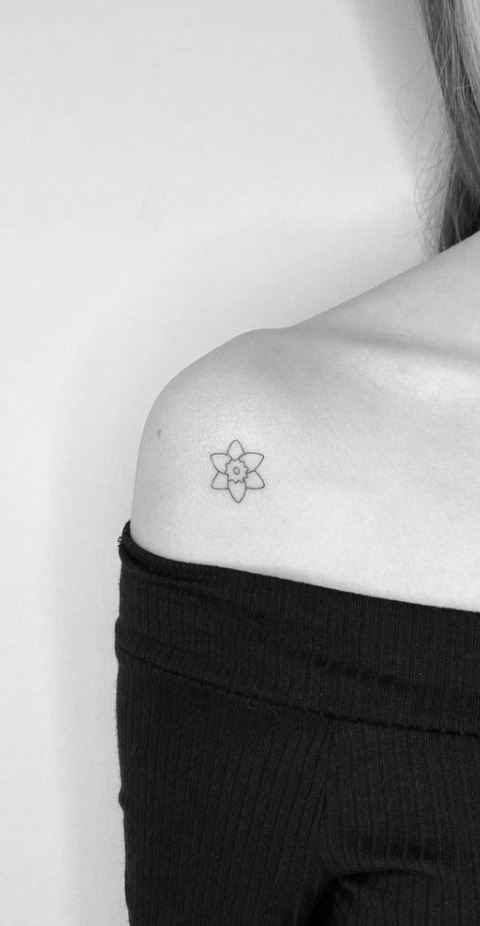 Small Daffodil Tattoo