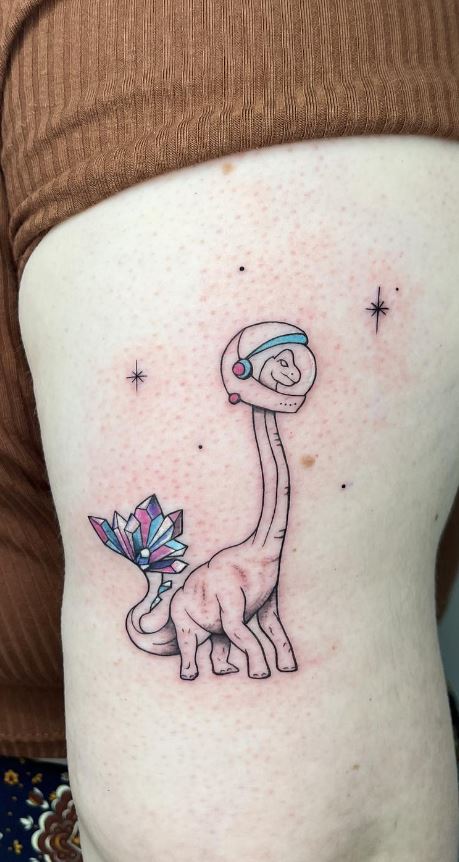 Raptor dinosaur tattoo  Dinosaur tattoos Tattoos Body art tattoos