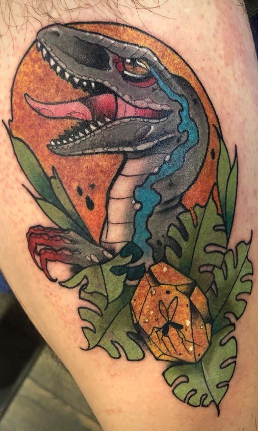 50 Velociraptor Tattoo Designs For Men  Dinosaur Ink Ideas  Tattoo designs  men Animal tattoos Dinosaur tattoos