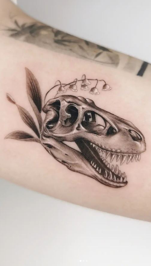 Dinosaur Skull Tattoo