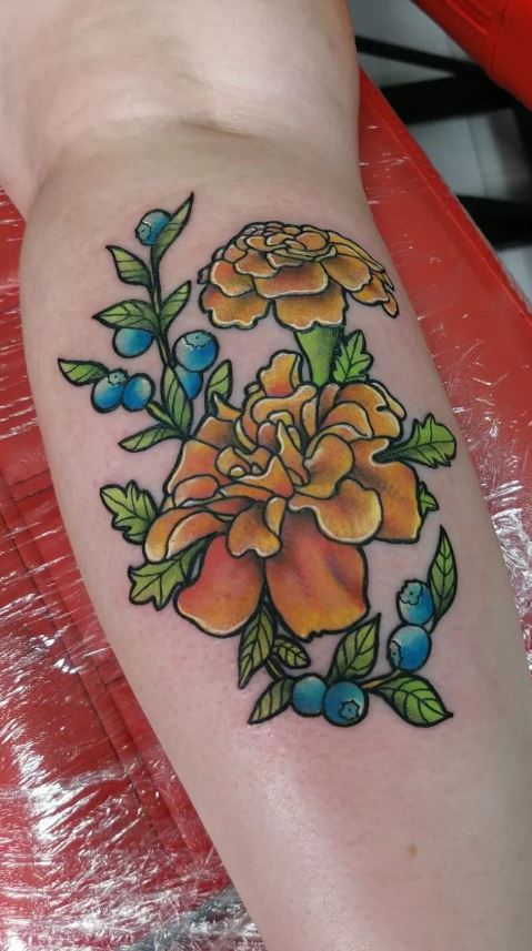 Creative Marigold Flower Tattoos 53 Ideas Full of Beauty  Tattoo Glee