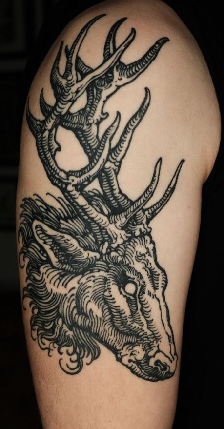 Deer Head Tattoo