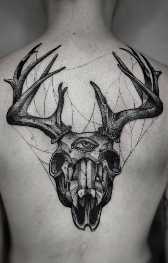 10 Deer Skull Tattoo Designs On Chest  PetPress  Skull tattoo design Deer  skull tattoos Tattoo designs